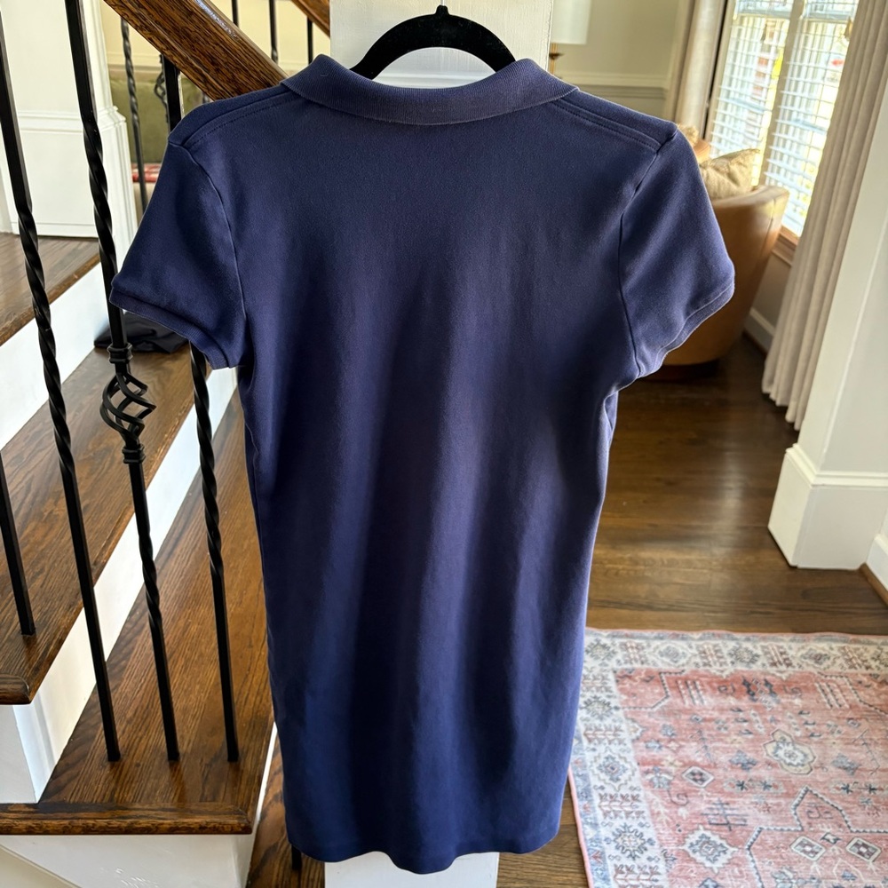 Ralph Lauren Navy Polo Dress with Pink Pony Emblem - Picture 4 of 6